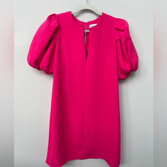 Amanda Uprichard Dresses & Skirts - Amanda Uprichard | Pink Puff Sleeve Fame Short Shift Dress